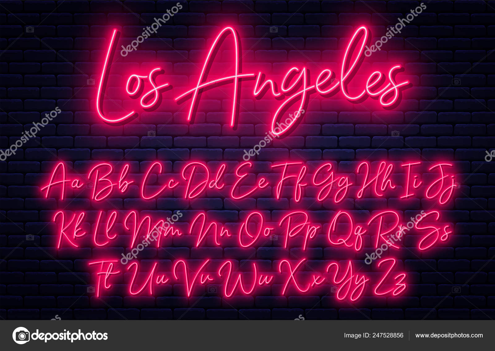 font los angeles letter