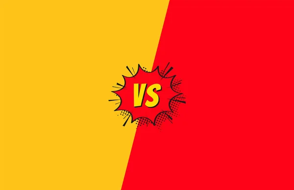 Antecedentes versus letras VS. Concepto de batalla, lucha, comparación y conflicto. Plantilla de fondo versus — Vector de stock