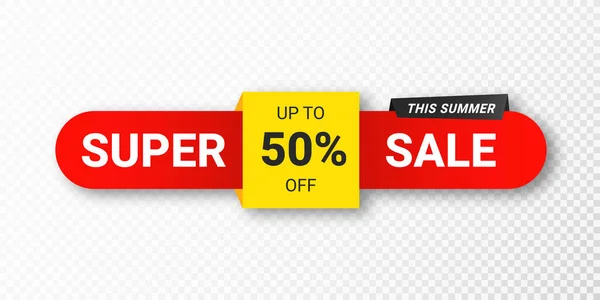 Sale Sticker Tag Sale Discount Special Offer Colorful Banner Discount — Stock Vector
