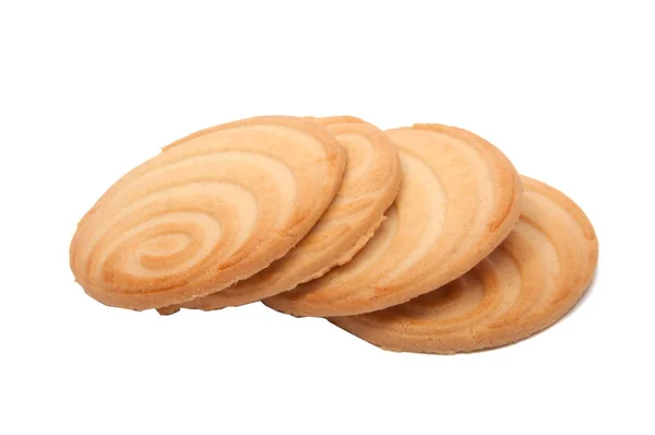 Smakelijke Cookie Geïsoleerd Witte — Stockfoto