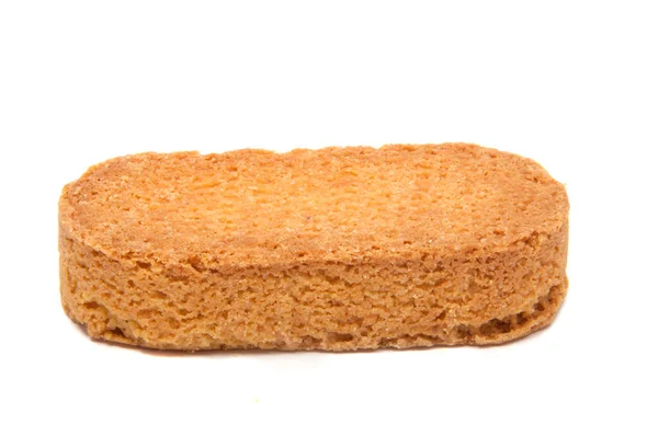 Välsmakande Cookie Isolerat Vita — Stockfoto