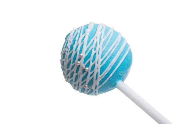 Candy Cake Pop Izolované Bílém — Stock fotografie