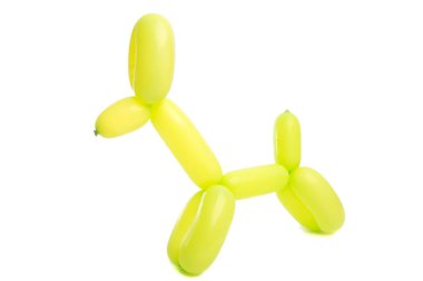 balon köpek üzerinde beyaz izole