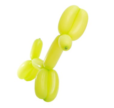 balon köpek üzerinde beyaz izole