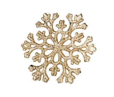 kar tanesi üzerinde beyaz izole fotoğrafı