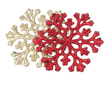 kar tanesi üzerinde beyaz izole fotoğrafı