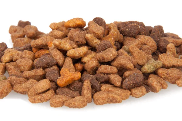 Voedsel Voor Kat Hond Snack Geïsoleerd Witte — Stockfoto