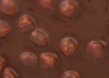 Lezzetli çikolata fındık arka plan ile