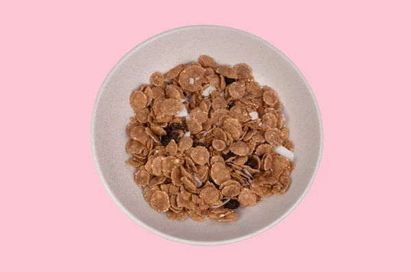 Cereal Orgánico Tazón Beige Alimento Dietético — Foto de Stock