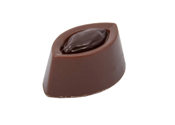 Exkluzivní čokoládové sladkosti izolované na bílém — Stock fotografie