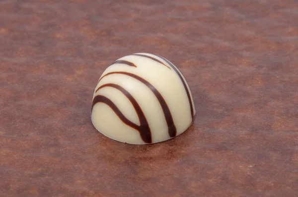 exclusive chocolate sweets isolated on the white