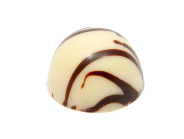 Dulces de chocolate exclusivos aislados en el blanco —  Fotos de Stock