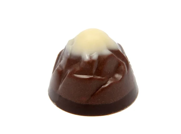 独家巧克力糖果的白色隔离 — 图库照片