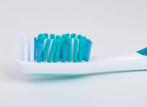 One Toothbrush Healthcare White Background — Stock Photo, Image