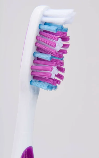 Two Toothbrush Healthcare White Background Stock Photo