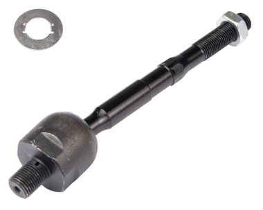 Beyaz arkaplanda otomatik süspansiyon parçaları, dengeleyici çubuğu