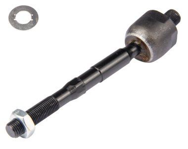 Beyaz arkaplanda otomatik süspansiyon parçaları, dengeleyici çubuğu