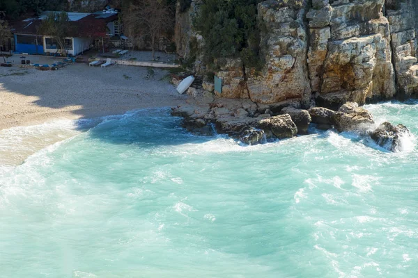 High Angle Mermaid Beach Kas Turkey H — Stock Photo, Image