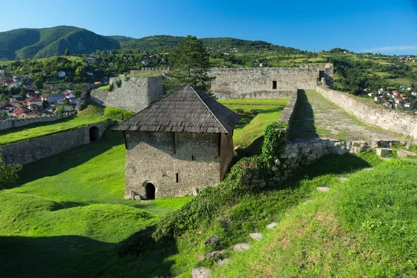 Jajaka Tvrava Jajce 波斯尼亚和黑塞哥维那的山顶上 — 图库照片#