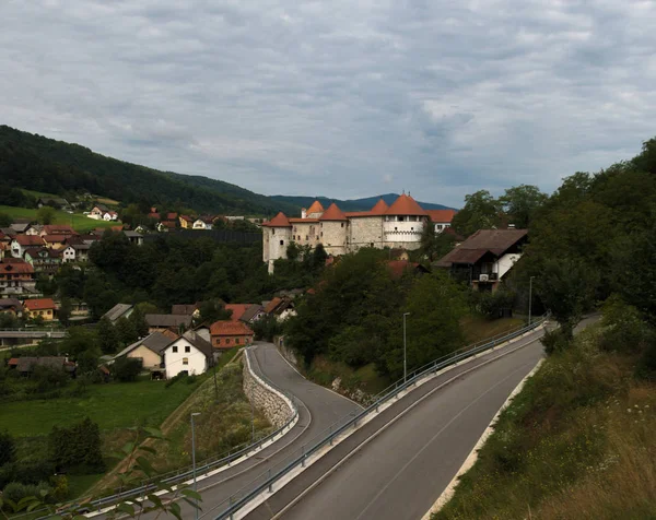 Een Van Meest Schilderachtige Kastelen Slovenië Zuzumberk Kasteel Grad Uemberk — Stockfoto