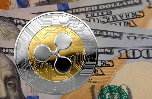 Ripple Dollár Érme — Stock Fotó