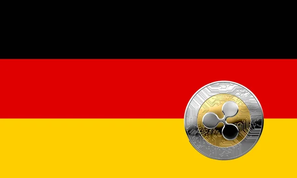 GERMANY FLAG WITH RIPPLE COIN