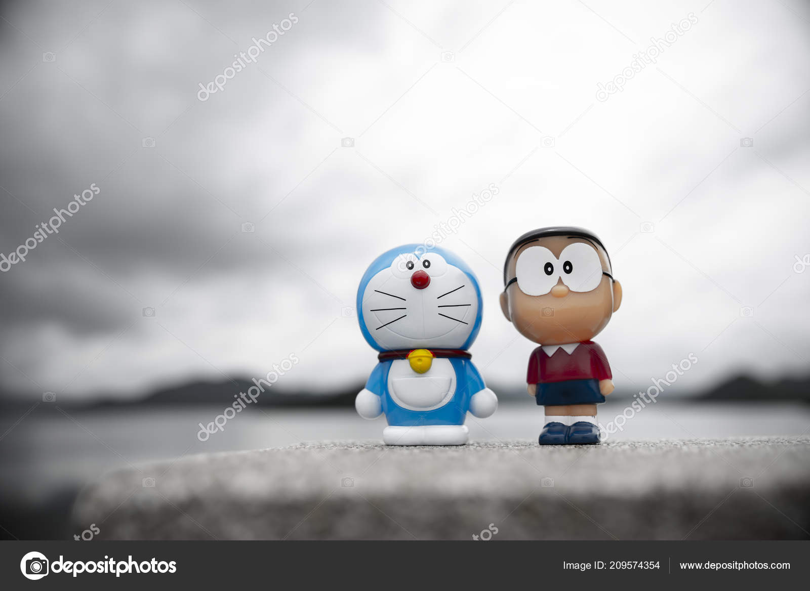 Phetcharburi Tailândia Agosto 2018 Soft Focus Cartoon Model Doraemon Nobita  — Fotografia de Stock Editorial © tapichar@gmail.com #209574354