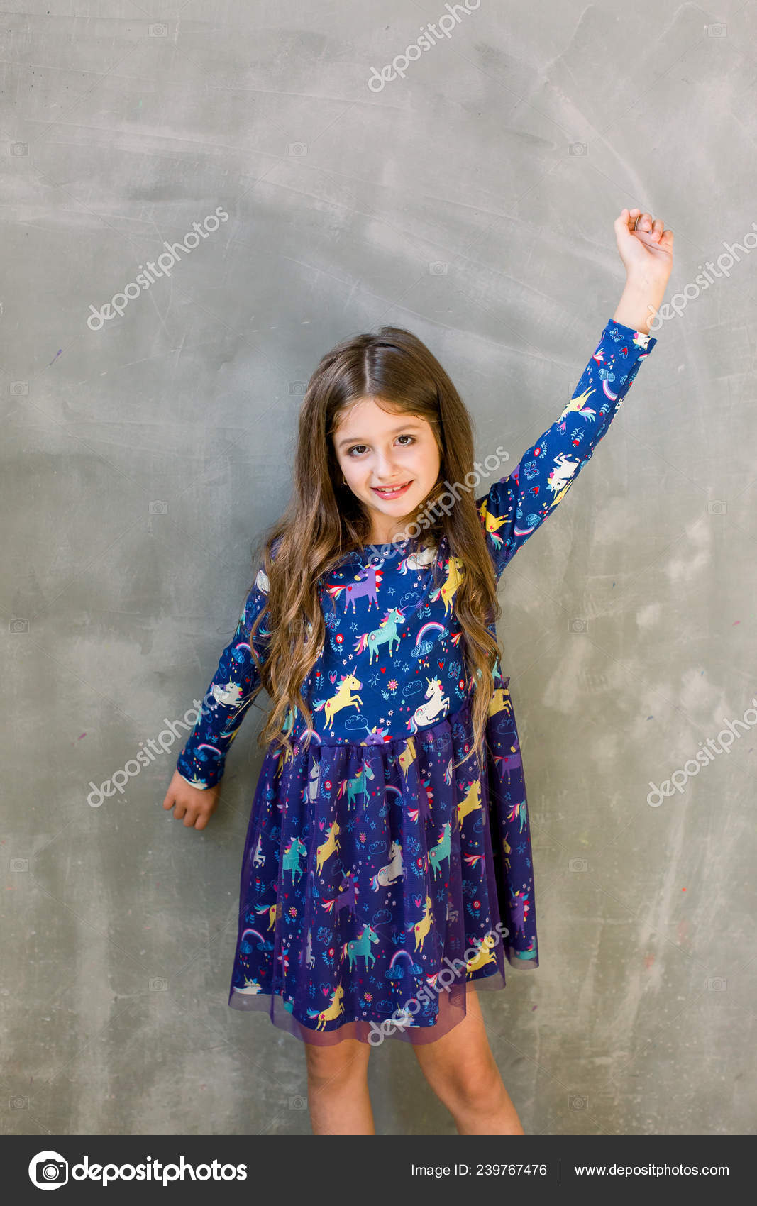 Small Girl Child Model Beautiful Dress Childhood Look Happiness
