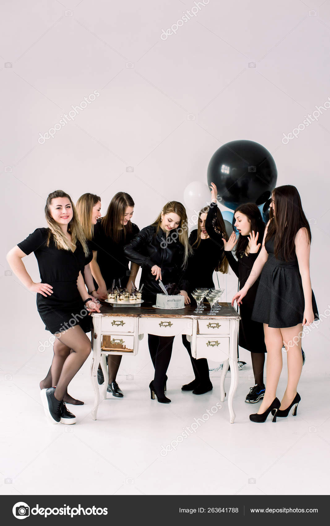 hen party black dress