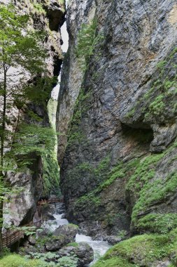Lichtensteinklamm Vadisi Avusturya 'nın Salzburger Toprakları' ndaki Pongau eyaletinde St. Johann 'a yakın..