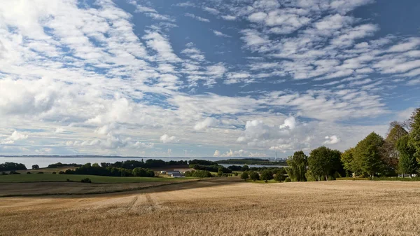 Mraky Nad Zálivem Aarhusu Dánsko — Stock fotografie