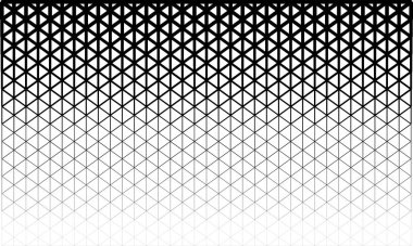 Soyut çokgen siyah-beyaz grafik üçgen desen.