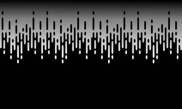 Zwart Wit Achtergrond Halftone Transitie Patroon Met Afgeronde Lijnen — Stockvector