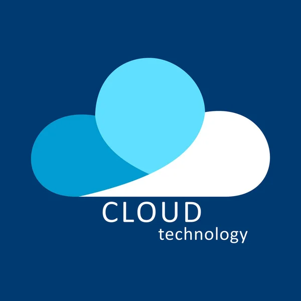 Conception Cloud Computing Icône Technologie Créative — Image vectorielle