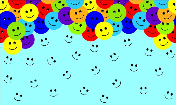 Sonrisa Cara Patrón Sin Costuras Fondo Gráfico Vectorial — Archivo Imágenes Vectoriales