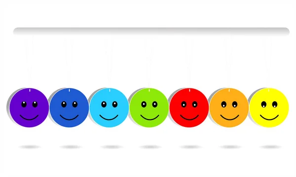 Happy Face Expressions Happy Face Expressions — Stock Vector