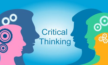 Yaratıcı çözüm kavramı eleştirel düşünme. Beyin fırtınası problem çözme. İş vektör çizim.