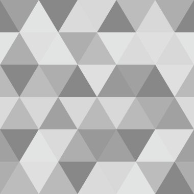 Soyut Çokgen gri grafik üçgen seamless modeli.