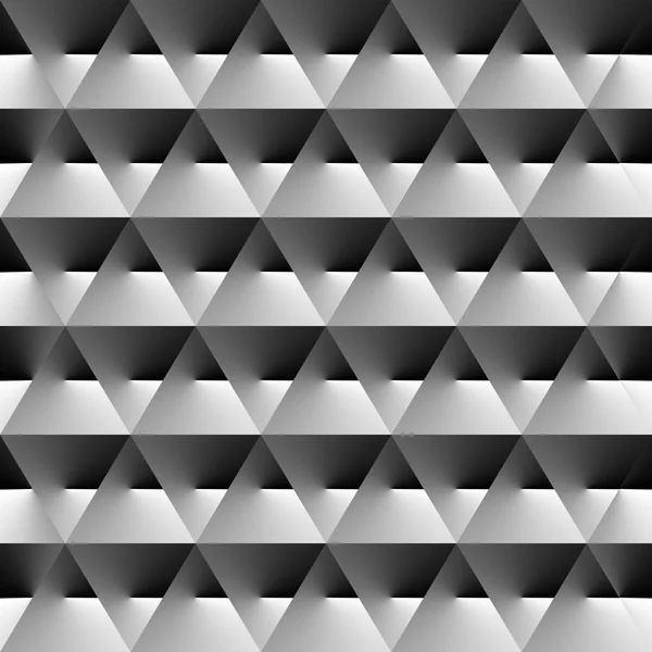 Polygone Abstrait Motif Triangle Graphique Noir Blanc — Image vectorielle