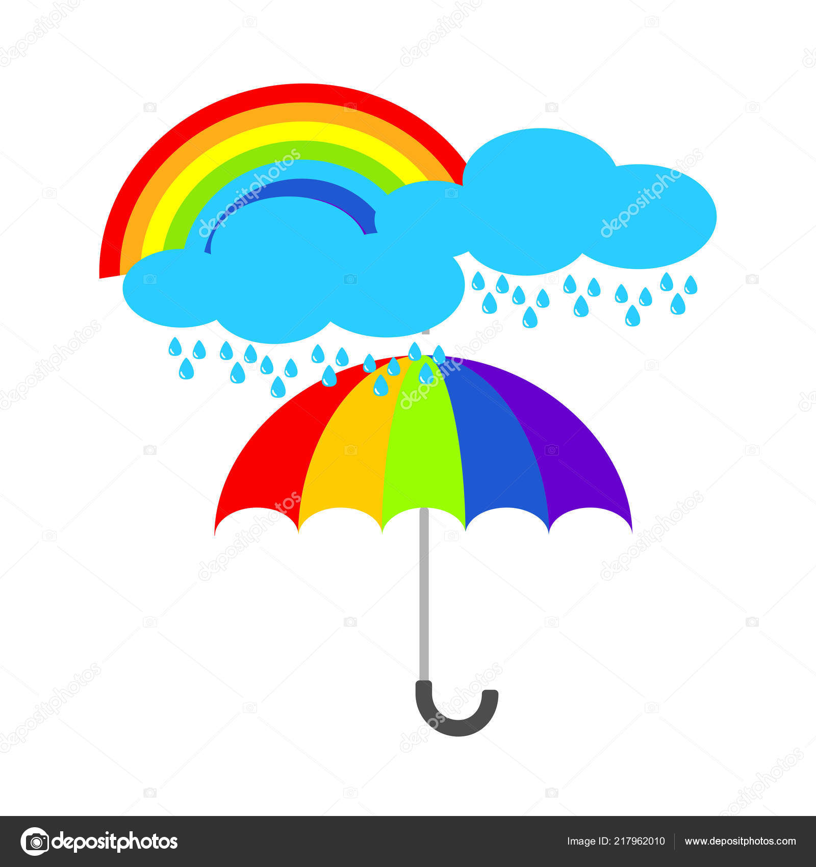 Umbrella Icon Cloud Rainbow Rain Protection Symbol Flat Design Style Vector Image By C Cvaradinac Gmail Com Vector Stock Umbrella Icon Cloud Rainbow Rain Protection Symbol Flat Design Style Vector Image By C Cvaradinac Gmail Com Vector Stock