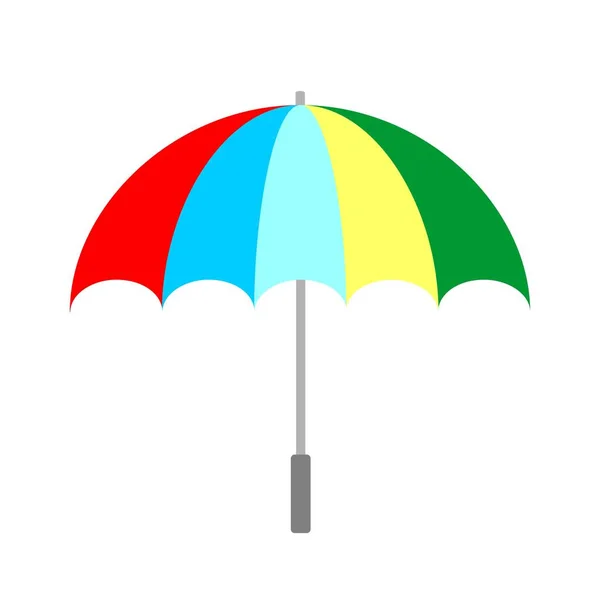 Umbrella Icon Vector Illustration Rain Protection Symbol Flat Design Style — Stock Vector