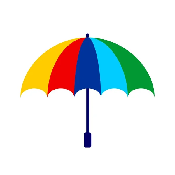 Umbrella Icon Vector Illustration Rain Protection Symbol Flat Design Style — Stock Vector