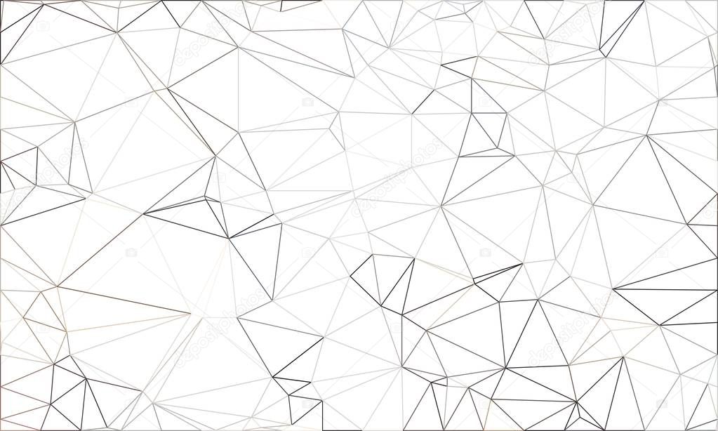 Wireframe polygonal abstract mesh.  Vector Polygon which consist of triangles. Geometric background in Origami style.