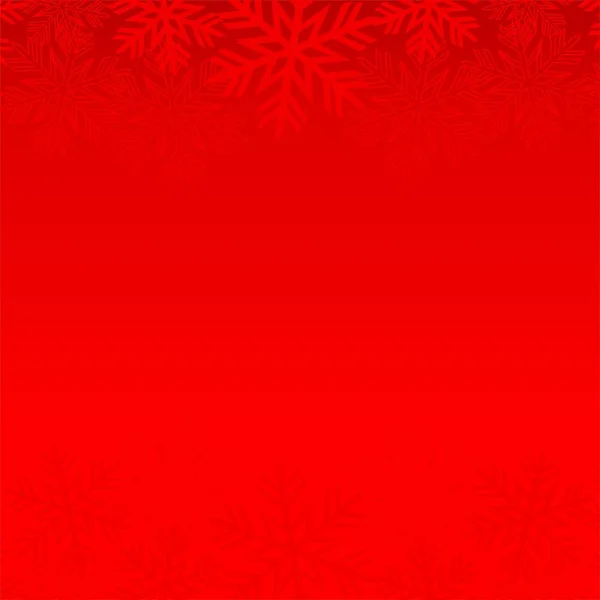 Illustration Noël Avec Flocons Neige Sur Fond Dégradé Couleurs Rouges — Image vectorielle