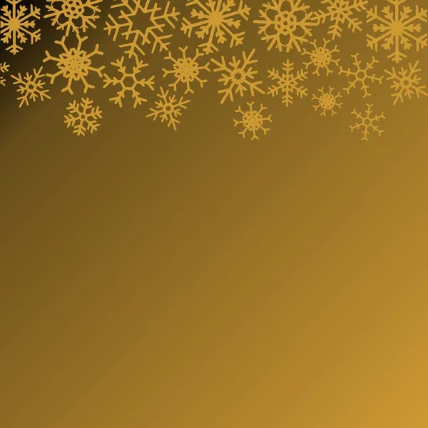 Illustration Noël Avec Flocons Neige Sur Fond Dégradé Aux Couleurs — Image vectorielle