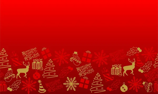 Padrão Sem Costura Para Natal Fundo Cores Vermelhas Ilustração Gráfica —  Vetores de Stock