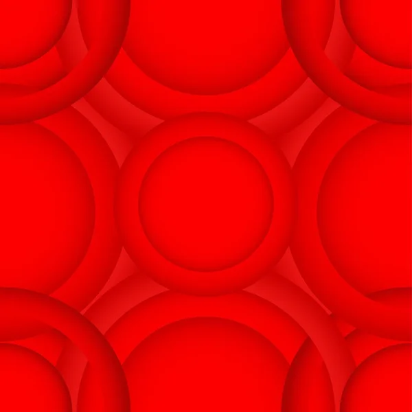 Trendy Naadloze Rood Patroon Met Cirkels Moderne Stijlvolle Abstracte Textuur — Stockvector