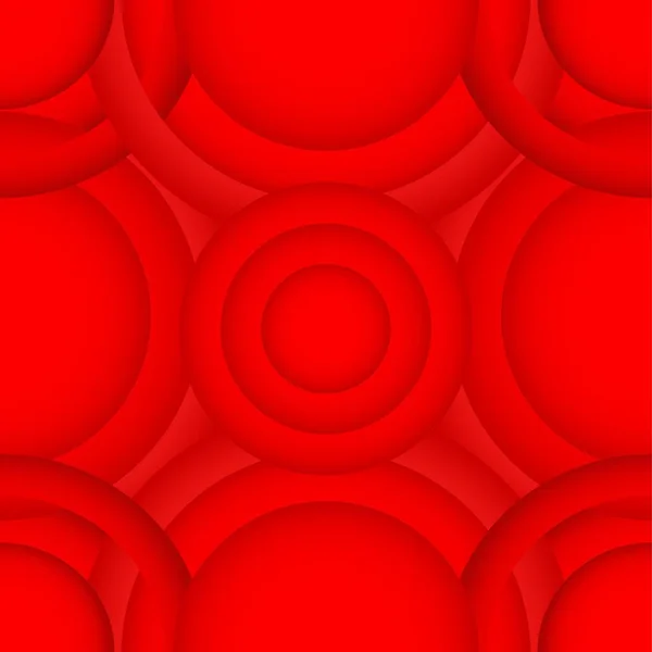 Trendy Naadloze Rood Patroon Met Cirkels Moderne Stijlvolle Abstracte Textuur — Stockvector