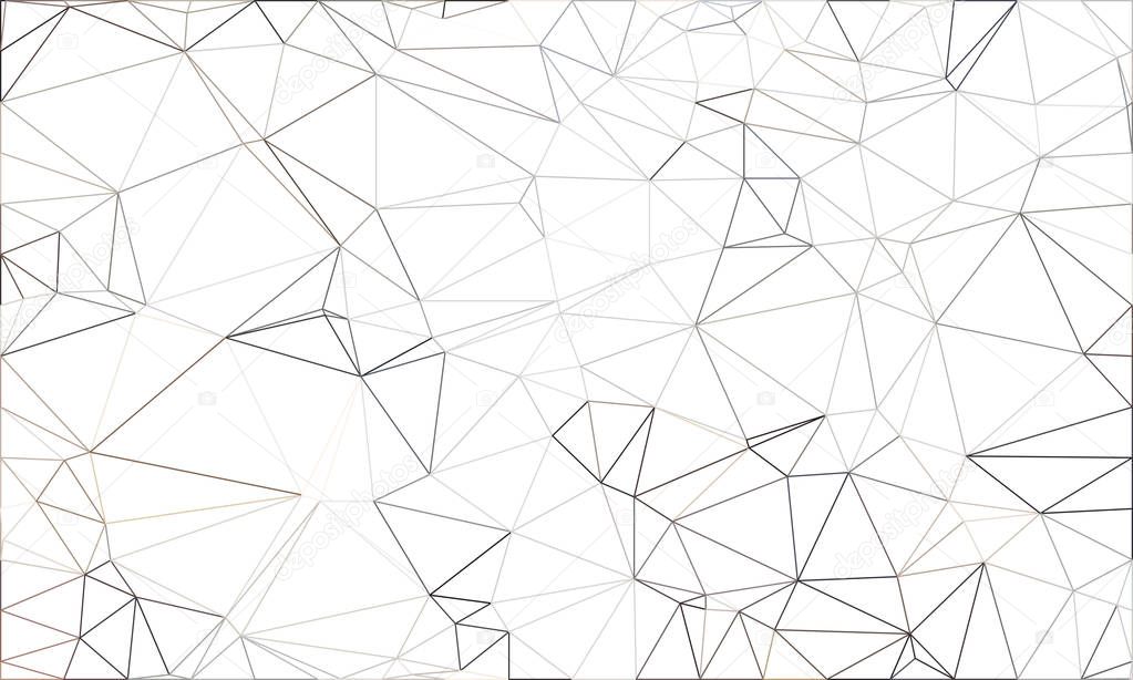 Wireframe polygonal abstract mesh.  Vector Polygon which consist of triangles. Geometric background in Origami or network style. 