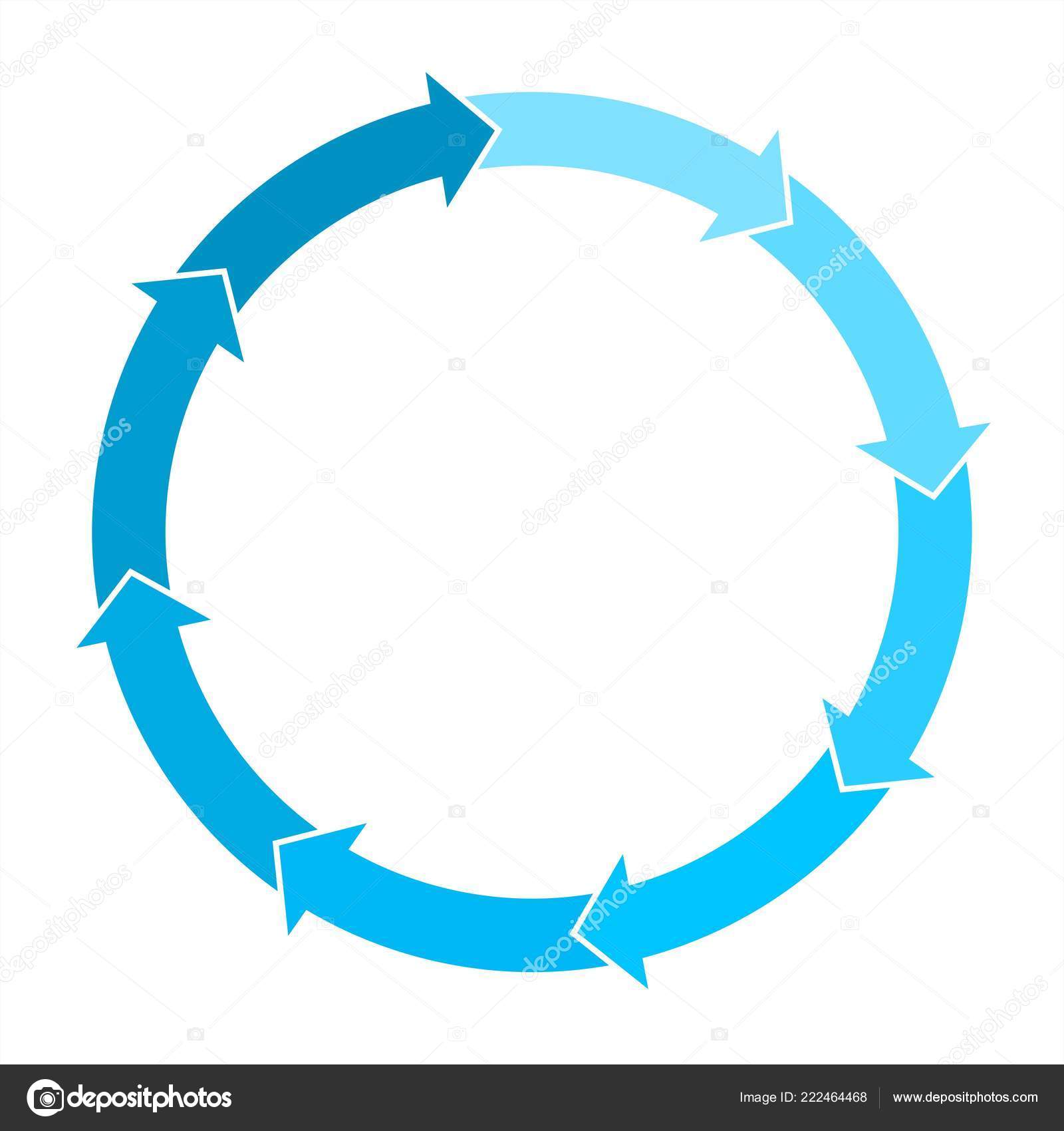 Blaue Kreispfeile F r Diagramm Vektorgrafische Blaue Kreispfeile F r Diagramm Vektorgrafische